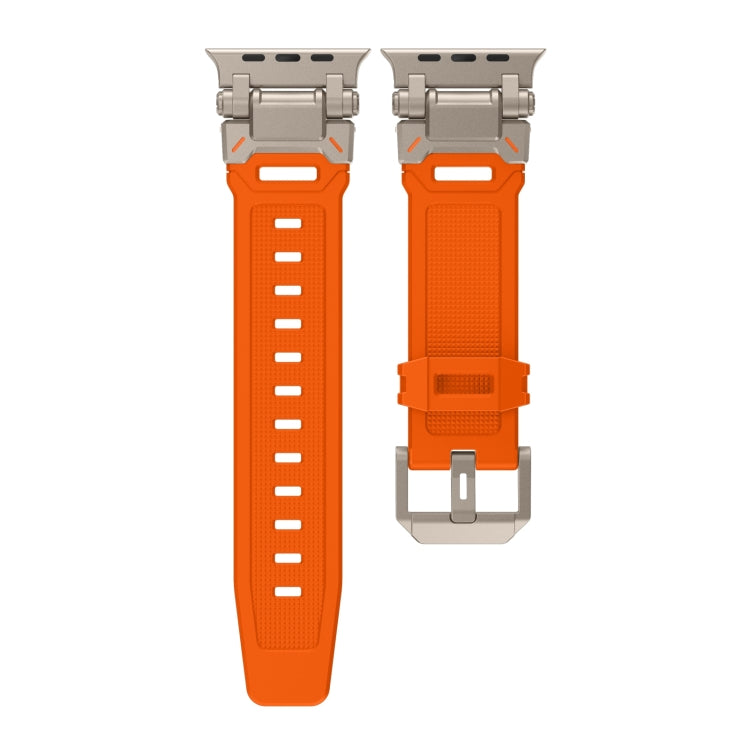 Skorter | For Apple Watch SE 2023 44mm Explorer TPU Watch Band (Titanium Orange)