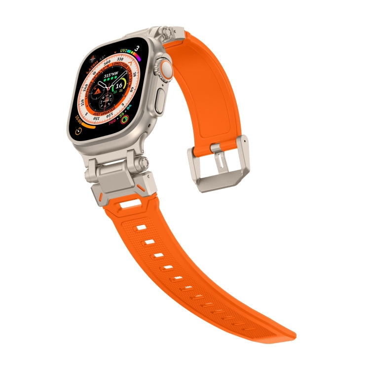 Skorter | For Apple Watch SE 2023 44mm Explorer TPU Watch Band (Titanium Orange)