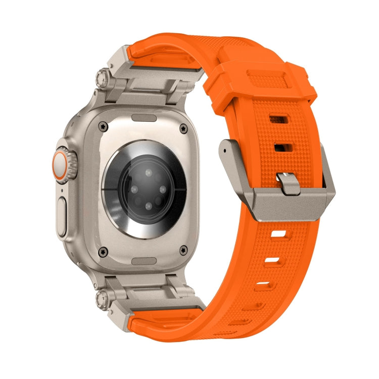 Skorter | For Apple Watch SE 2023 44mm Explorer TPU Watch Band (Titanium Orange)