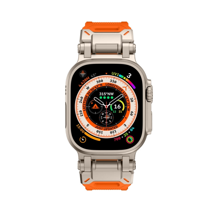 Skorter | For Apple Watch SE 2023 44mm Explorer TPU Watch Band (Titanium Orange)