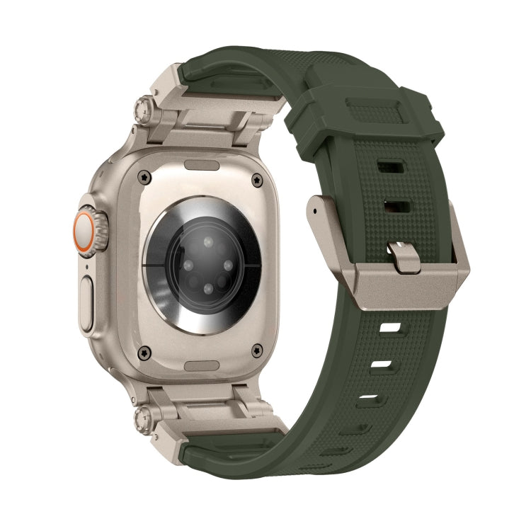 Skorter | For Apple Watch SE 2023 44mm Explorer TPU Watch Band (Titanium Green)