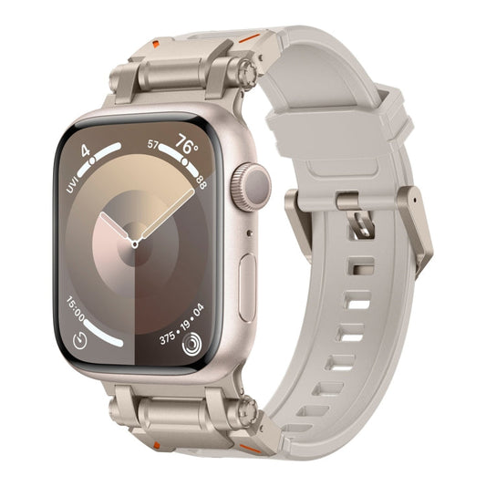 Skorter | For Apple Watch SE 2023 44mm Explorer TPU Watch Band (Titanium Starlight)