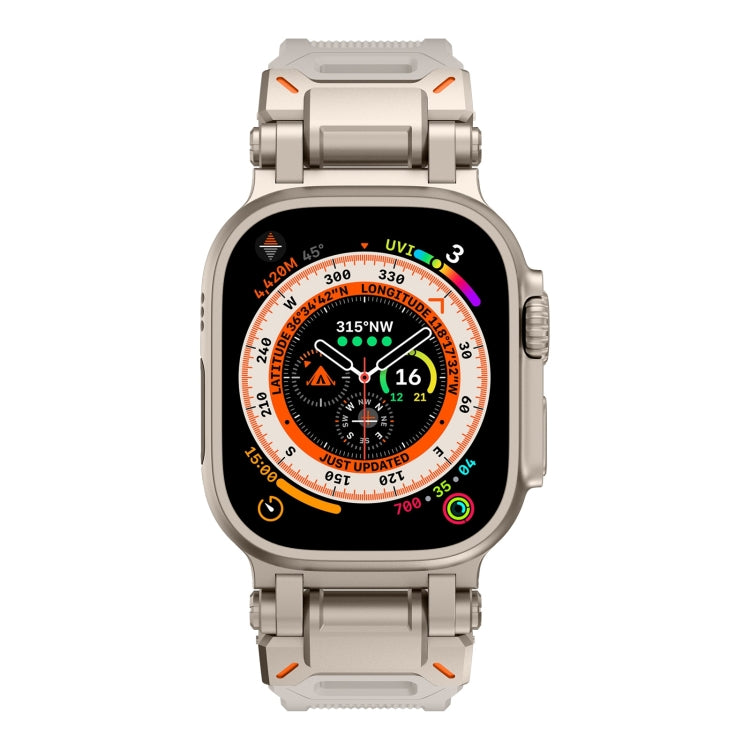 Skorter | For Apple Watch SE 2023 44mm Explorer TPU Watch Band (Titanium Starlight)