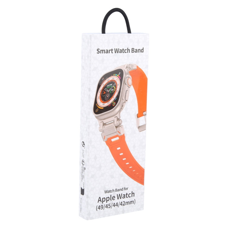 Skorter | For Apple Watch SE 2023 44mm Explorer TPU Watch Strap (Black Black)