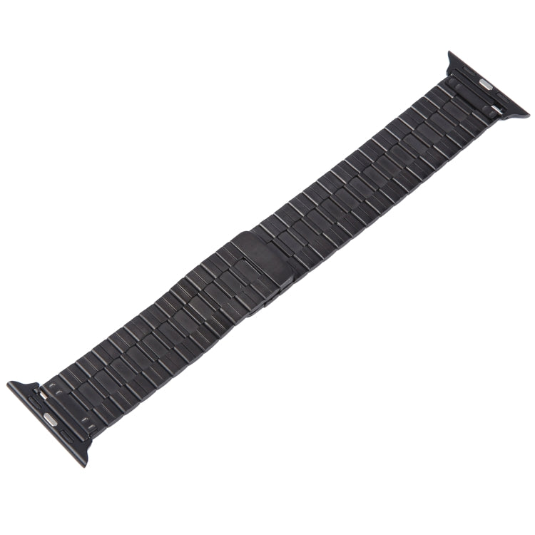 Skorter | For Apple Watch SE 2023 44mm Bamboo Stainless Steel Magnetic Watch Band (Black)