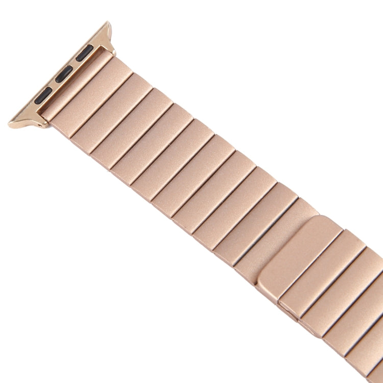 Skorter | For Apple Watch SE 2023 44mm Bamboo Stainless Steel Magnetic Watch Band (Rose Gold)