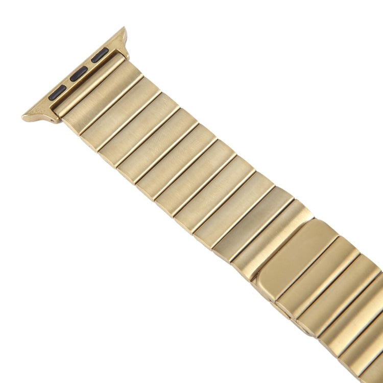Skorter | For Apple Watch SE 2023 44mm Bamboo Stainless Steel Magnetic Watch Band (Gold)