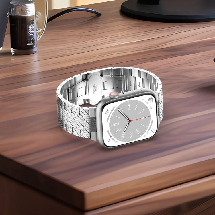 Skorter | For Apple Watch SE 2023 40mm Twill Stainless Steel Band (Rose Gold)
