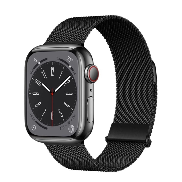 Skorter | For Apple Watch 42mm ZGA Milanese Magnetic Metal Bracelet (Black)