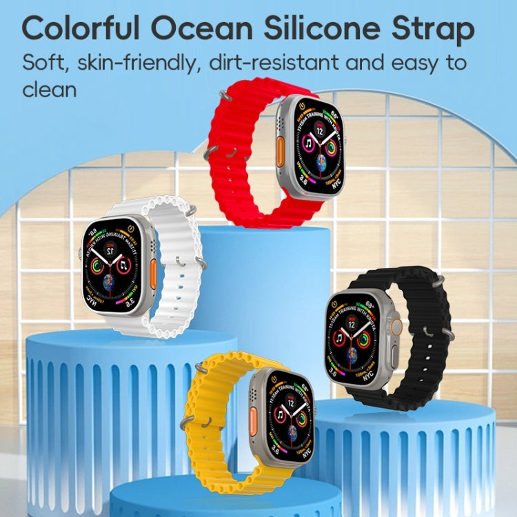 Skorter | For Apple Watch 42mm ZGA Ocean Silicone Band (Red)