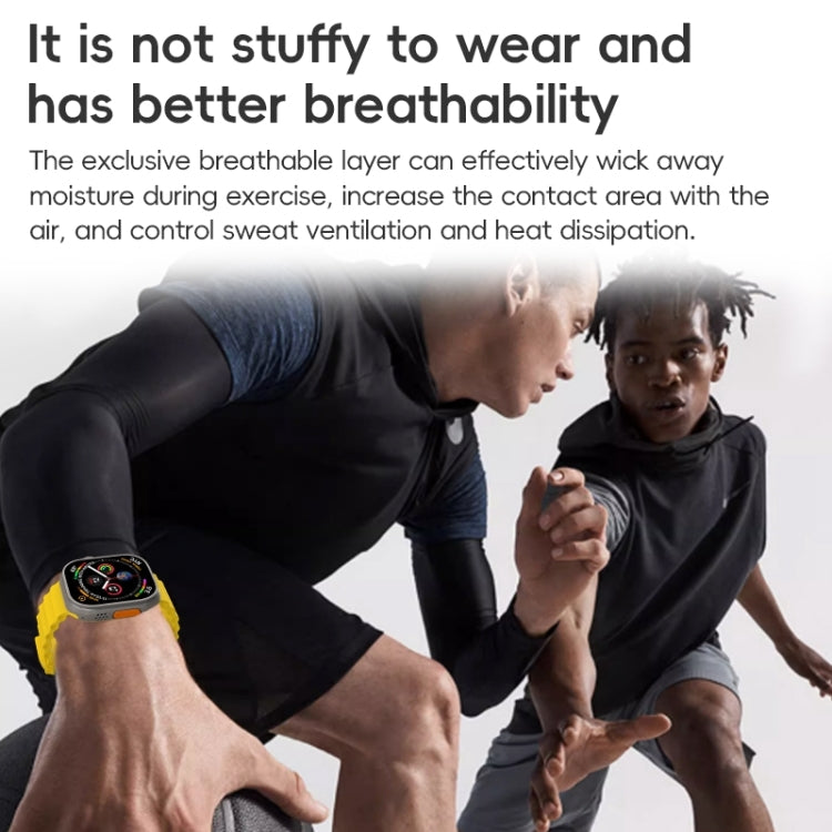 Skorter | For Apple Watch 42mm ZGA Ocean Silicone Strap (Black)