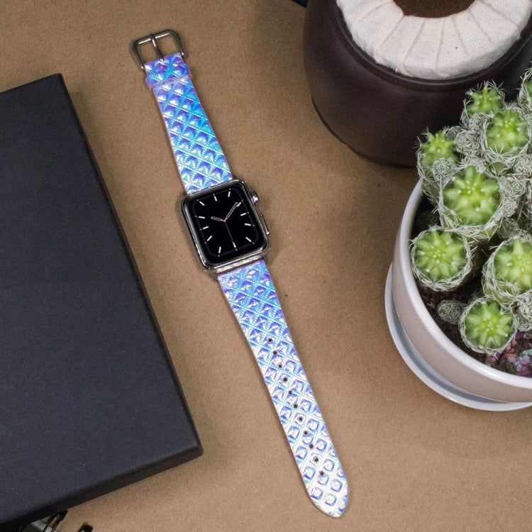 Skorter | For Apple Watch 5 & 4 44mm / 3 & 2 & 1 42mm Discoloration Glitter Fish Scale Structure Watch Band (Square)