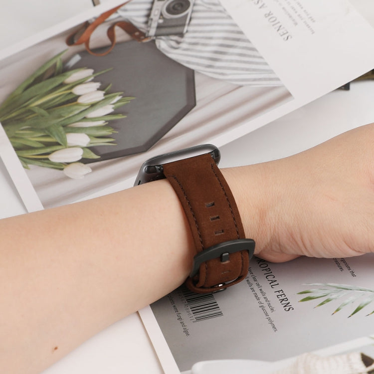 Skorter | For Apple Watch 5 & 4 44mm / 3 & 2 & 1 42mm Leather Watch Band (Coffee)