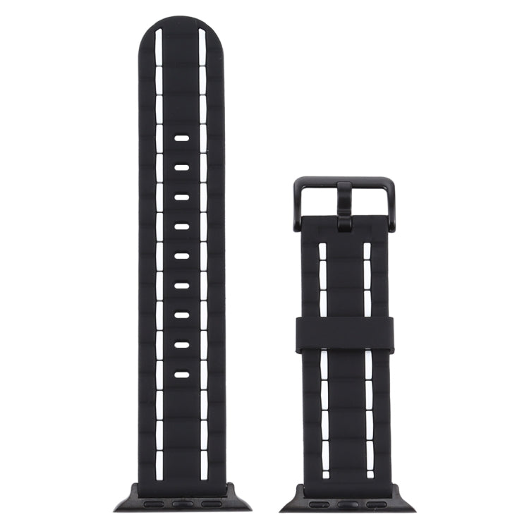 Skorter | For Apple Watch 5 & 4 44mm / 3 & 2 & 1 42mm Silicone Wave Style Watch Band (White)