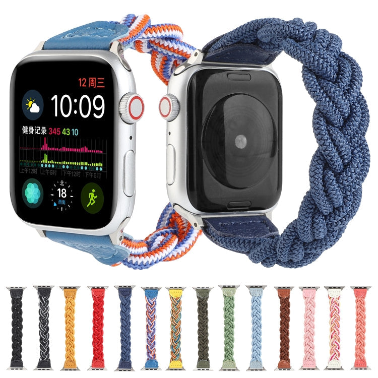 Skorter | Elastic woven watch band for Apple Watch Ultra 49mm & Watch Ultra 2 49mm / Series 9 & 8 & 7 45mm / SE 3 & SE 2 & 6 & SE & 5 & 4 44mm / 3 & 2 & 1 42mm, Length: 130mm (Watermelon Red)