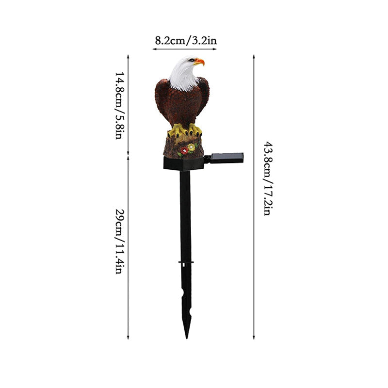 skorter | Outdoor Owl Statue Led Solar Garden Light Waterproof Lawn Lamp