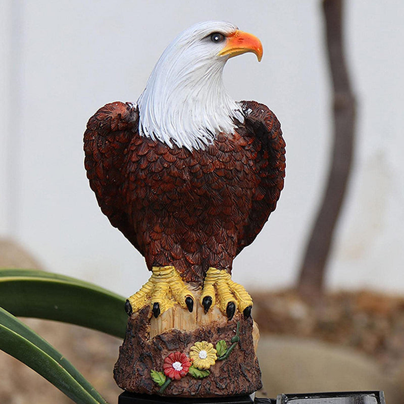 skorter | Garden Owl Parrot Statue LED Solar Light Outdoor Waterproof Lawn Lamp