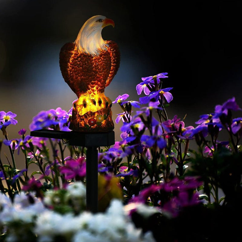 skorter | Outdoor Owl Statue Led Solar Garden Light Waterproof Lawn Lamp