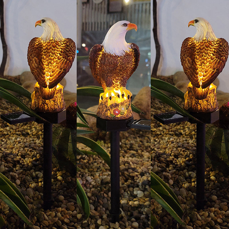 skorter | Outdoor Owl Statue Led Solar Garden Light Waterproof Lawn Lamp