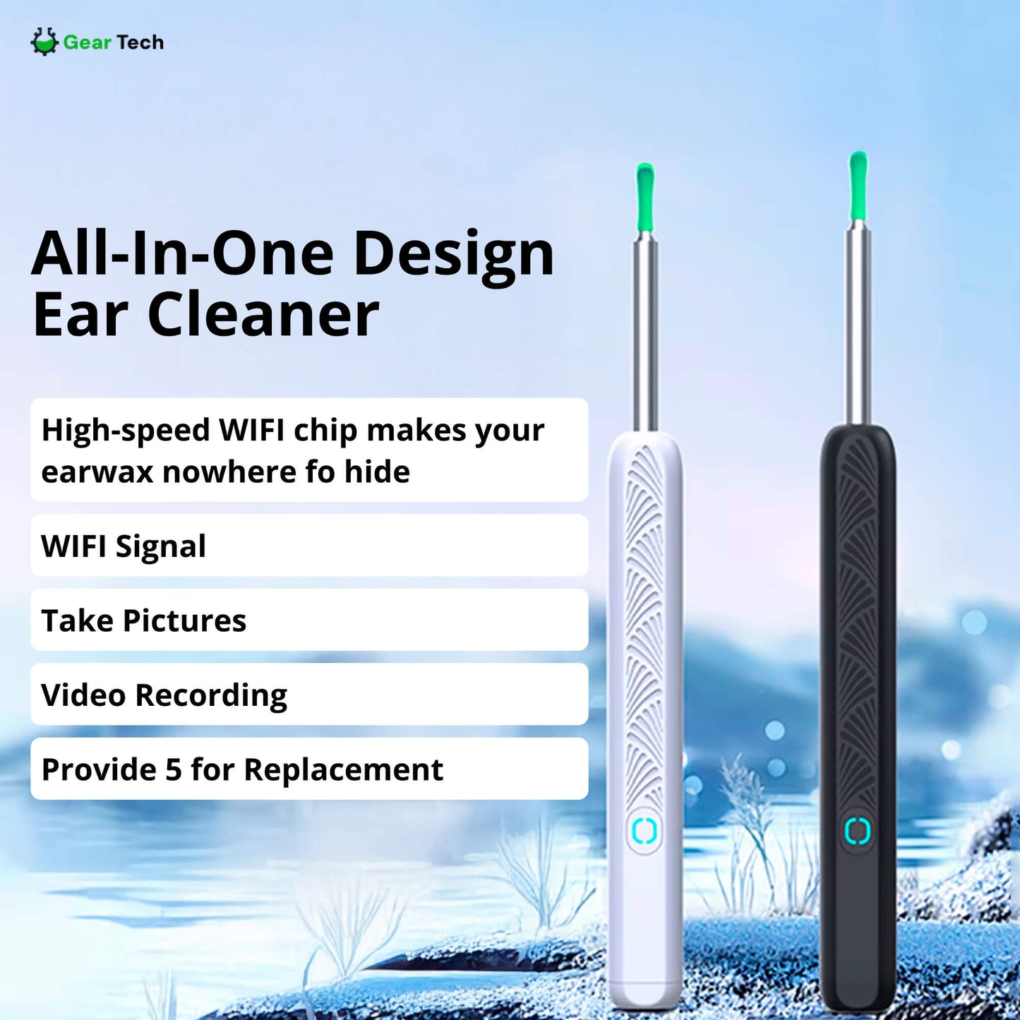 Skorter | EarScope Pro Ear Wax Removal Kit | High-Resolution Camera & LED Lights for Safe Home Use