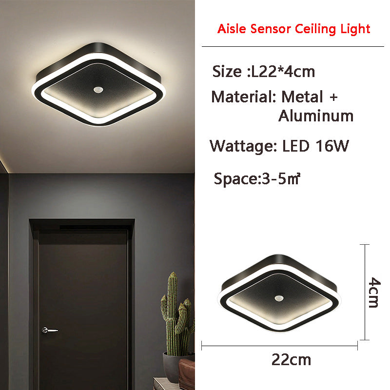 Skorter | MotionGlide PIR Motion Sensor LED Ceiling Light | Smart Lighting | Energy Efficient | Perfect for Hallway & Bathroom