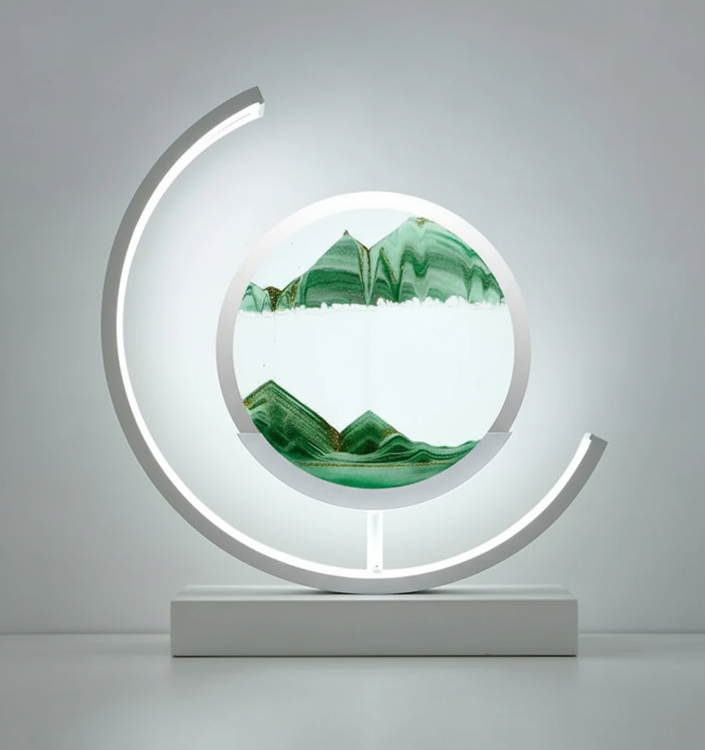 Skorter | DuneGlow Table Lamp – Handmade Ambient Lamp with Soothing Light and Modern Design
