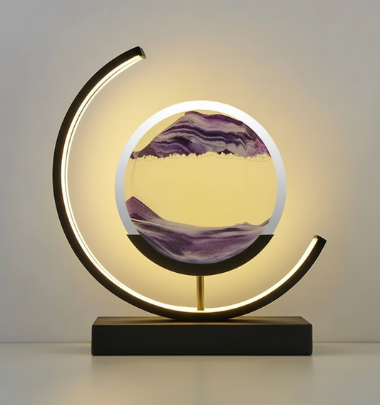 Skorter | DuneGlow Table Lamp – Handmade Ambient Lamp with Soothing Light and Modern Design