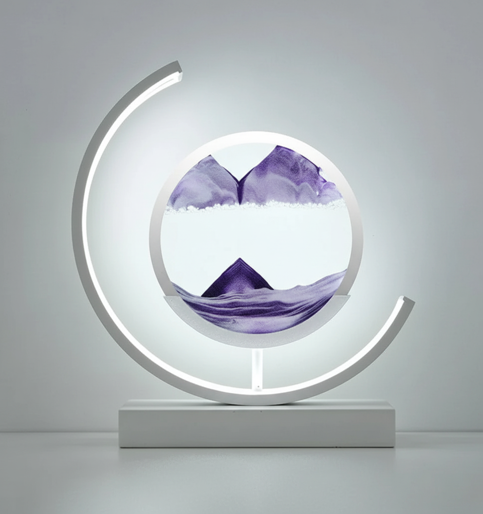 Skorter | DuneGlow Table Lamp – Handmade Ambient Lamp with Soothing Light and Modern Design