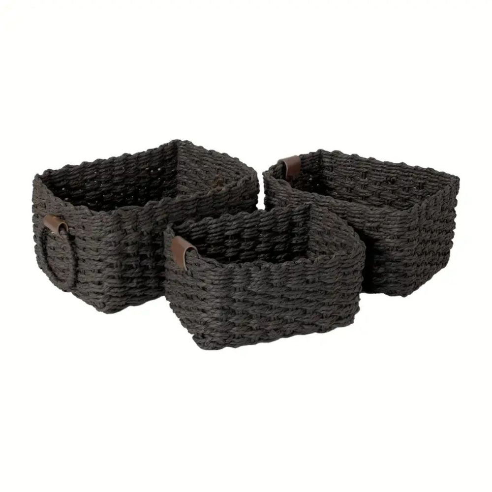Skorter | Elegant Rattan Weave Basket Set