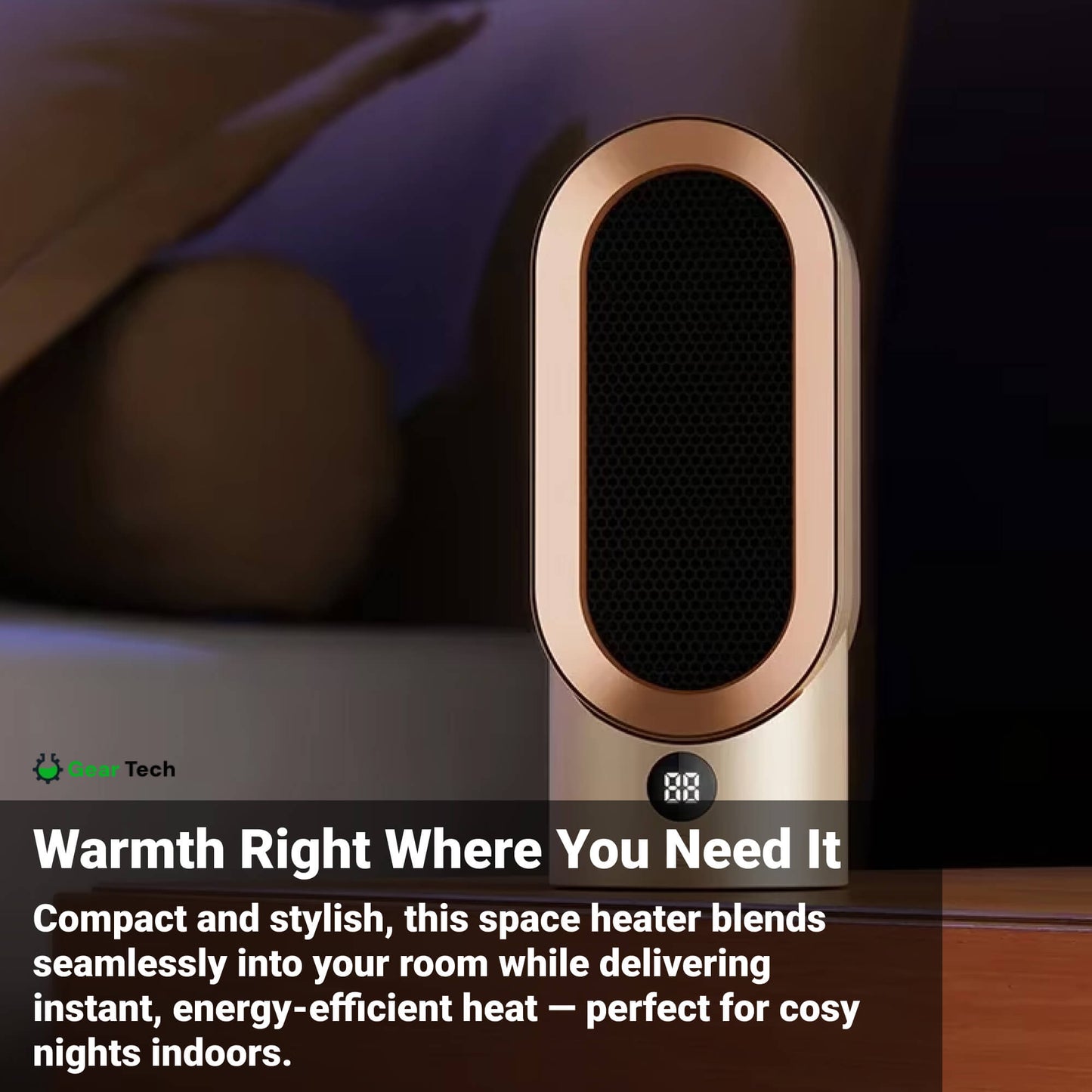 Skorter | Energy-Efficient Space Heater for Small Rooms – Keep Warm This Winter with Quiet Operation