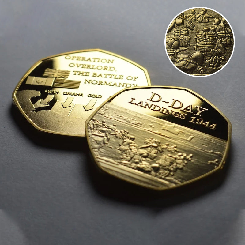 Skorter | D-DAY LANDINGS 1944 24ct Gold Commemorative Coin