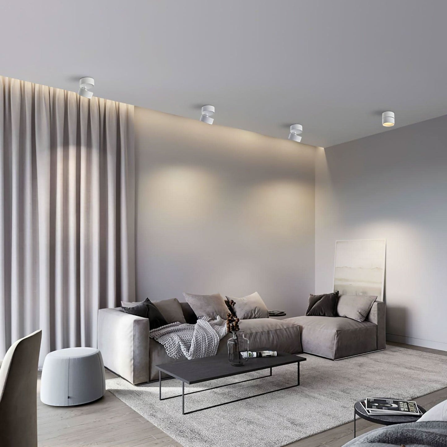 Skorter | Adjustable Surface LED Ceiling Light Warm White