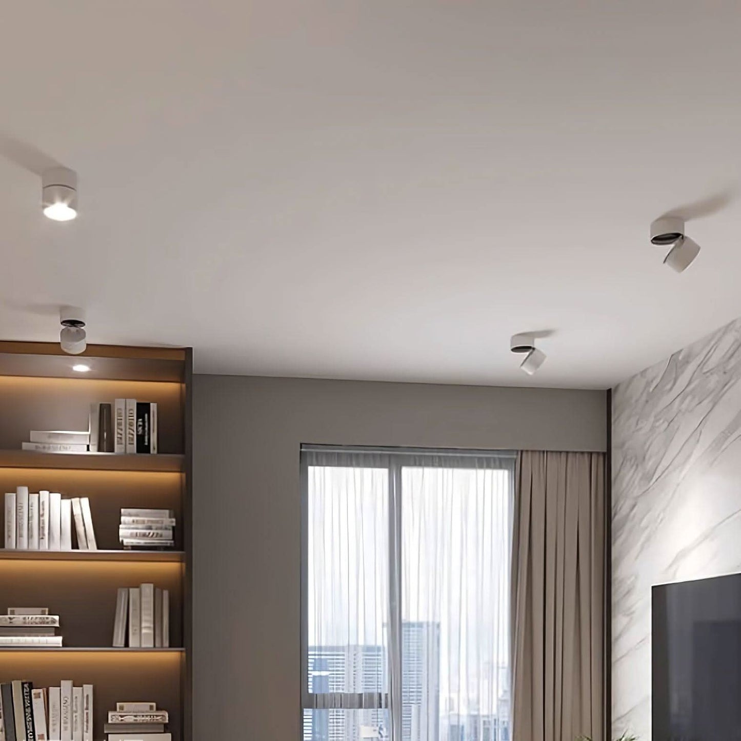 Skorter | Adjustable Surface LED Ceiling Light Warm White