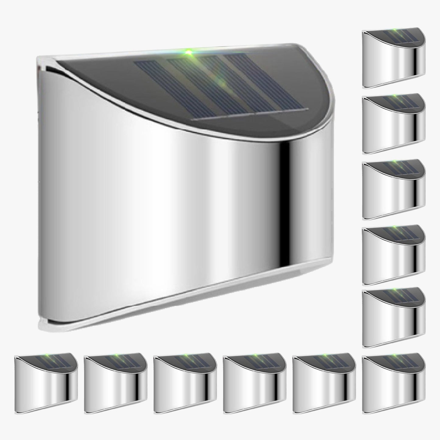 Skorter | EcoSteel - Waterproof Solar LED Outdoor Wall Lamps