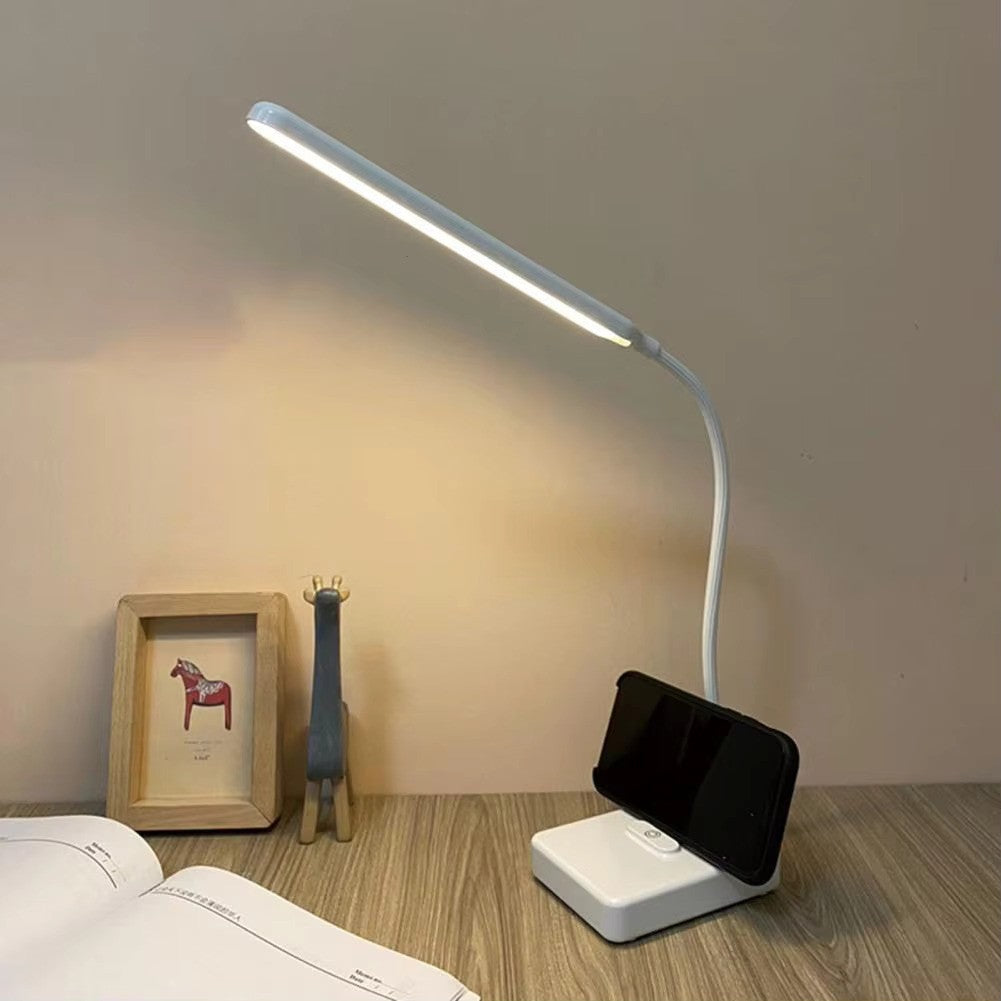 Skorter | LumoFlex Adjustable Desk Lamp – Rechargeable or Plug-In with Flexible Neck & Dimmable Light