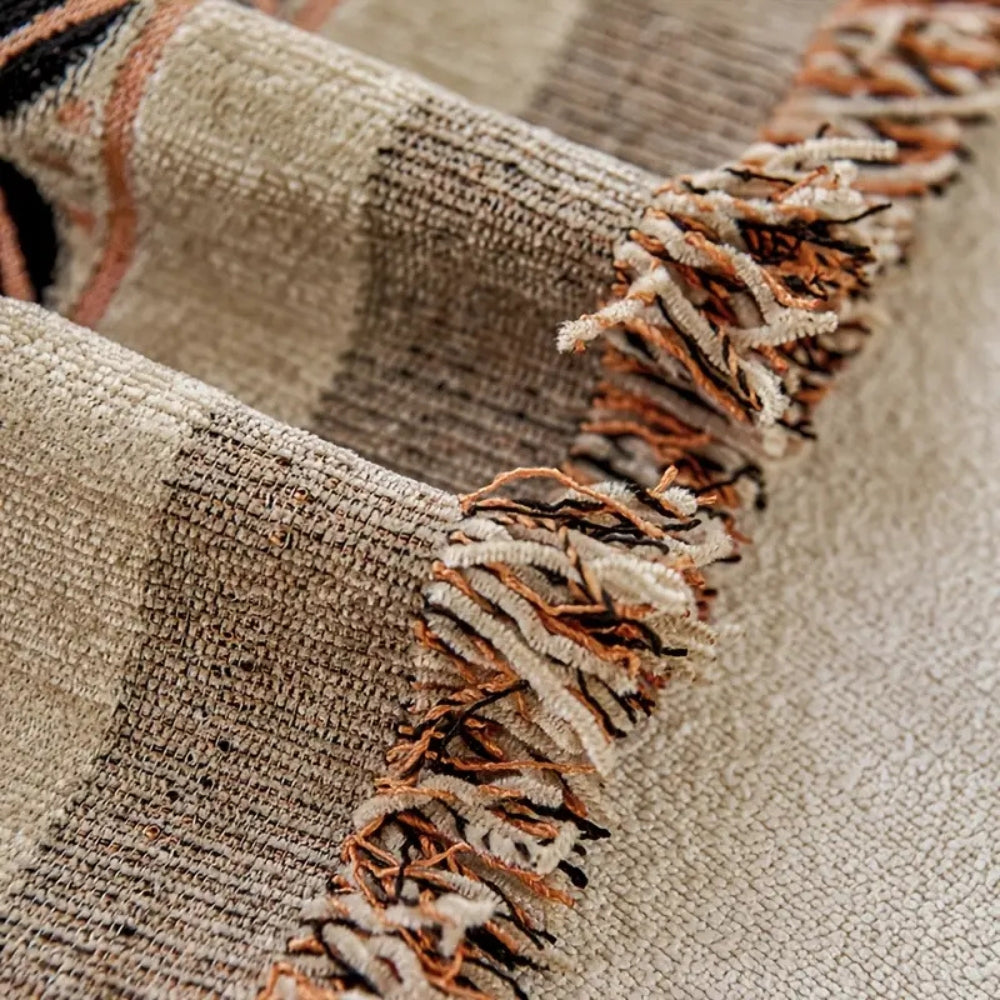 Skorter | Floral Tasseled Boho Sofa Cover