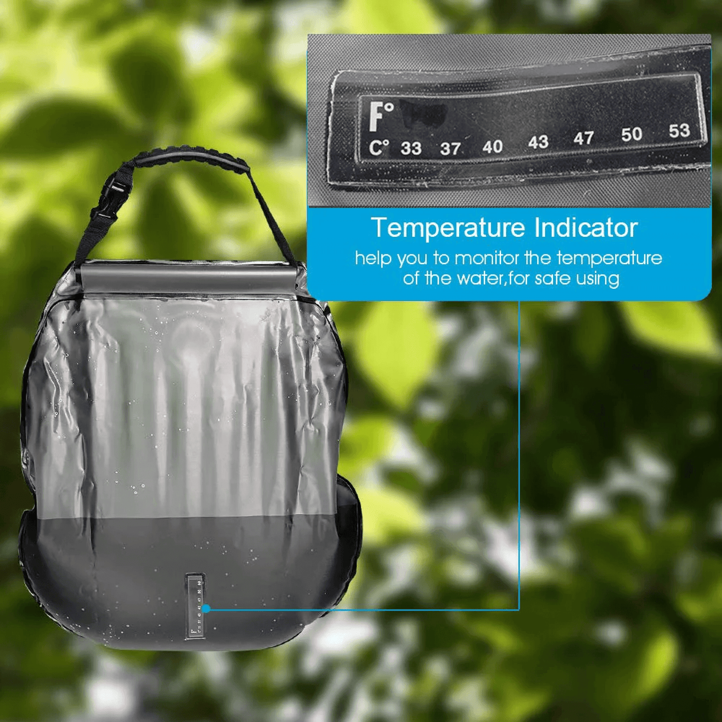 Skorter | Solar Shower Bag for Camping Van and Tents