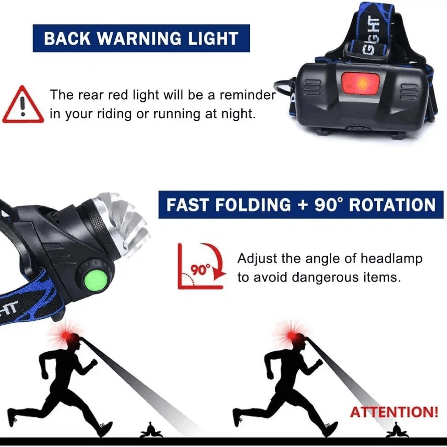 Skorter | Rechargeable Led Waterproof Headtorch