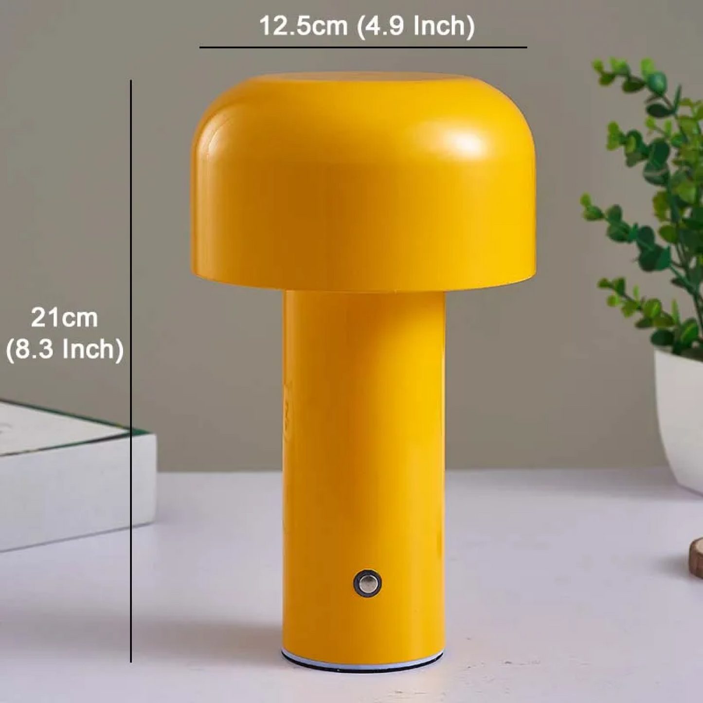 Skorter | Mushroom Battery Operated Rechargeable Table Lamps Lights for Bedside and Dining Table Room