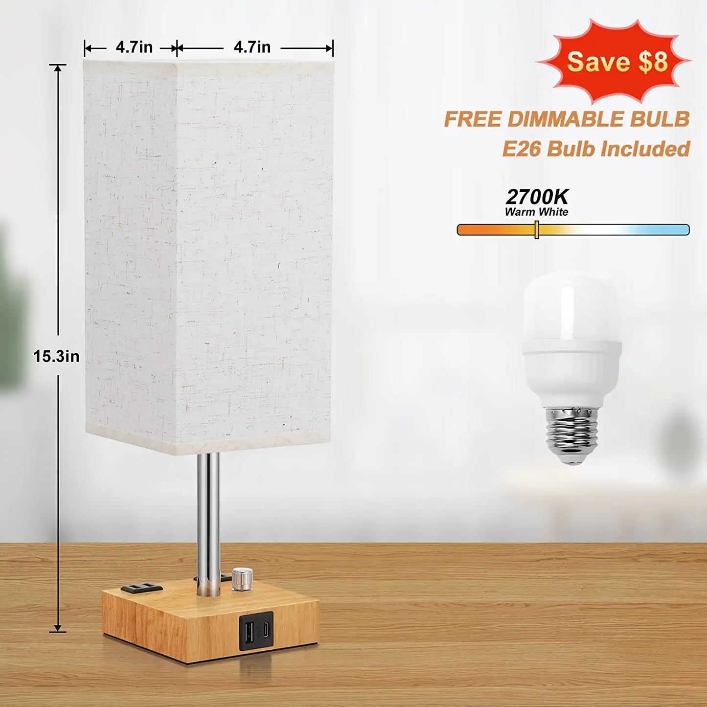 Skorter | Table lamp with speaker and wireless charger