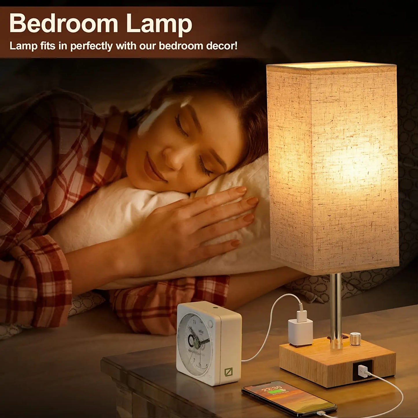 Skorter | Table lamp with speaker and wireless charger