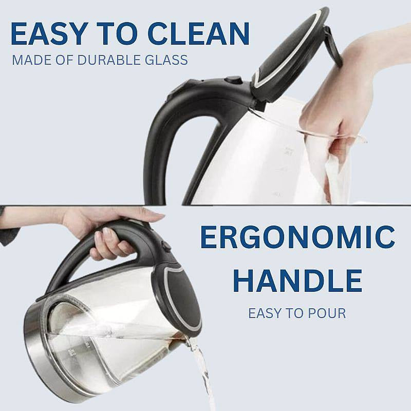 Skorter | 1.8L Electric Glass Kettle with LED Illumination