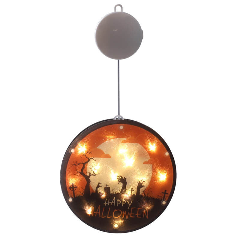 Skorter | Halloween Ghost Colorful Fabric 1-Light Battery LED Adhesive Pendant Lights String