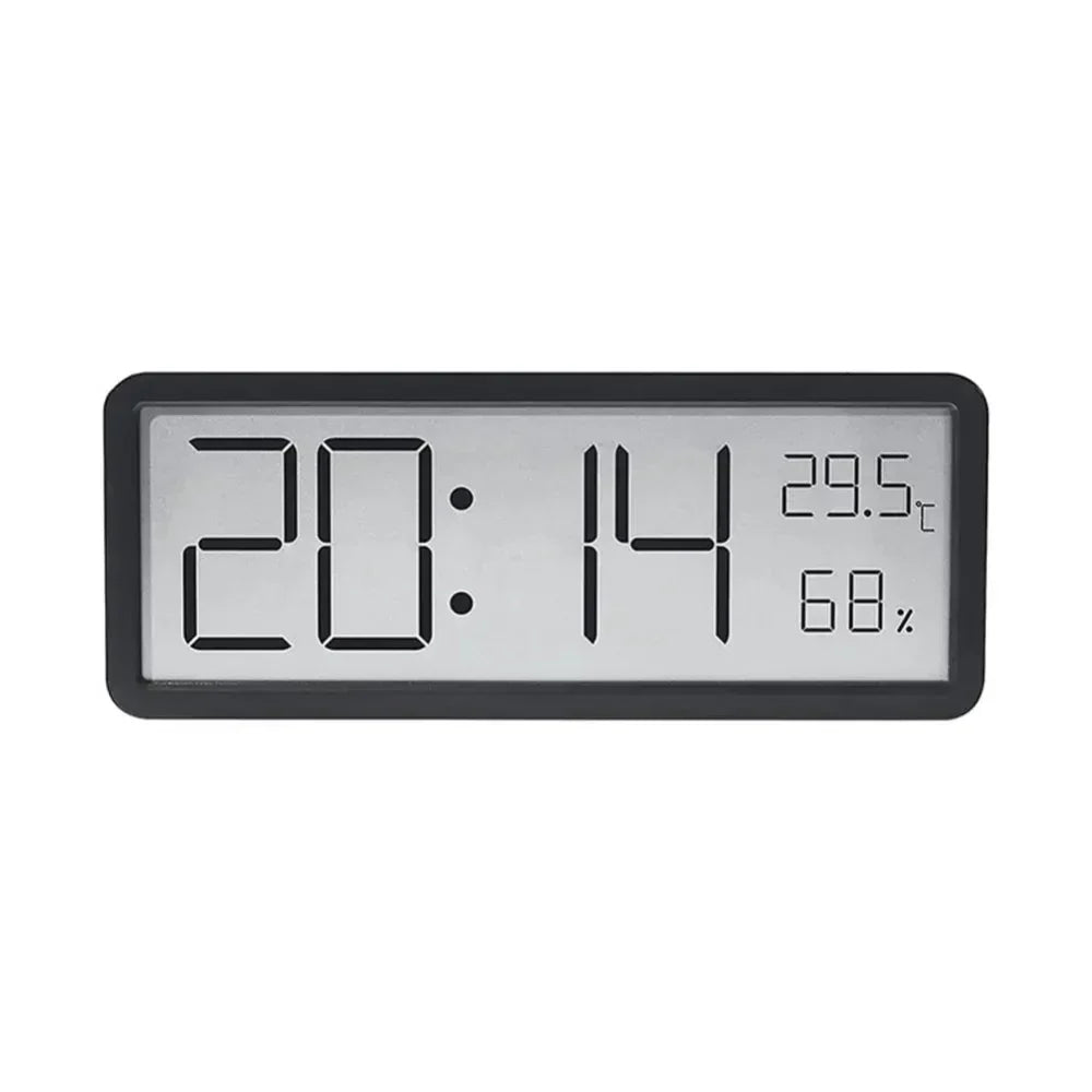 Skorter | GlowTime – Digital LED Wall Clock with Temperature & Humidity Display