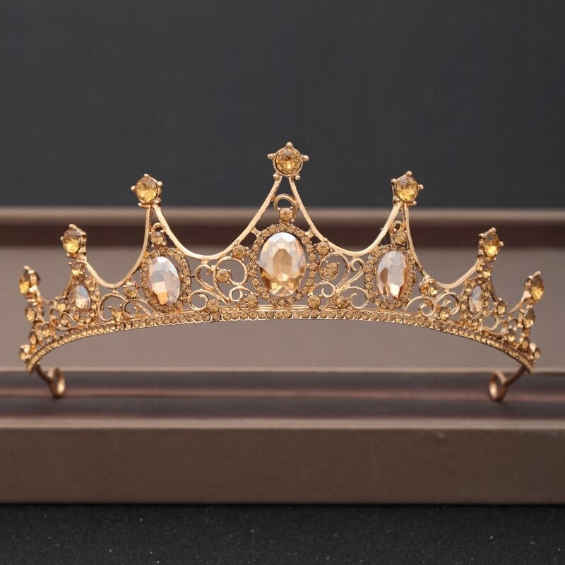Skorter | Elegant Bridal Baroque Rhinestones Crown And Tiara Collection
