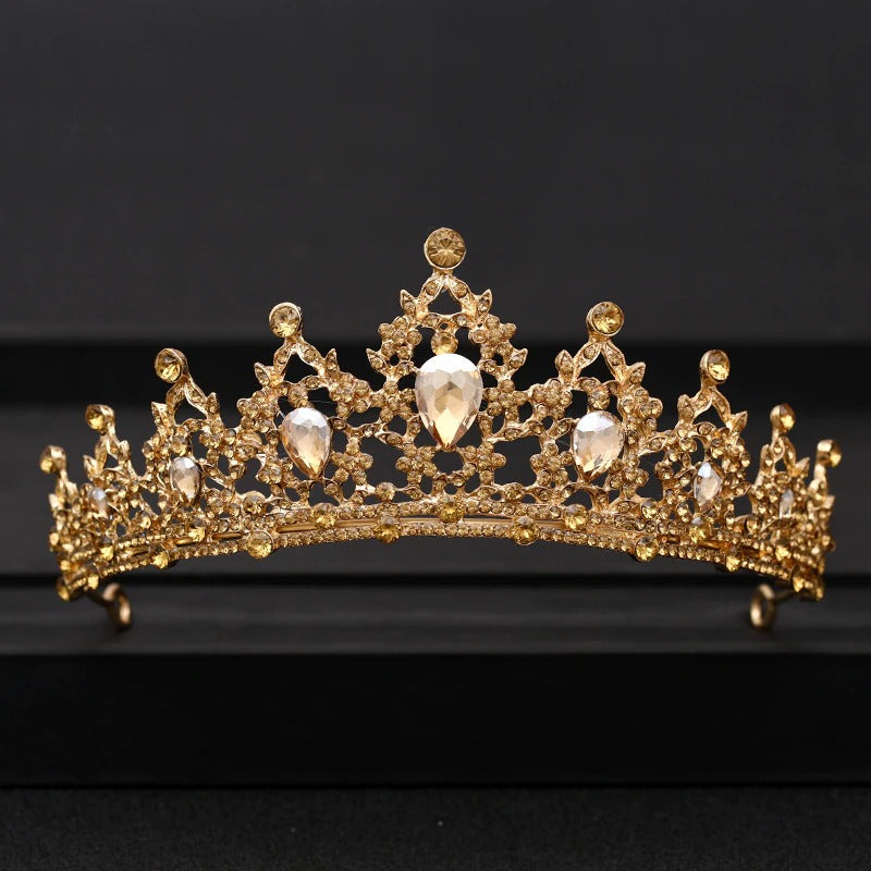 Skorter | Elegant Bridal Baroque Rhinestones Crown And Tiara Collection