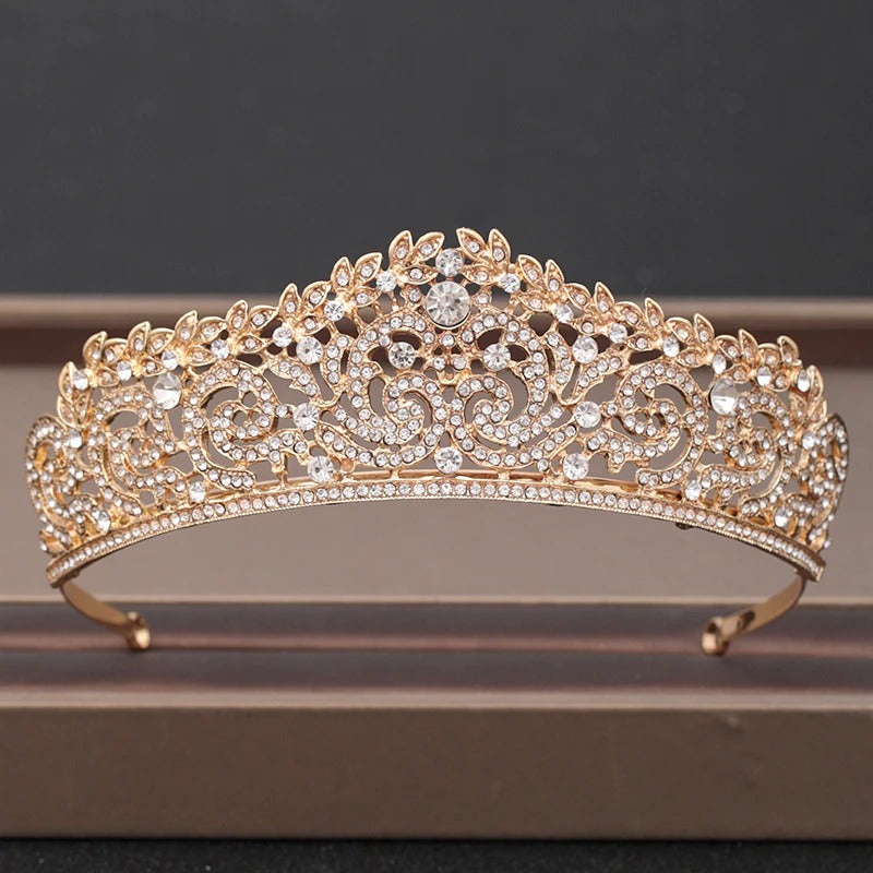 Skorter | Elegant Bridal Baroque Rhinestones Crown And Tiara Collection