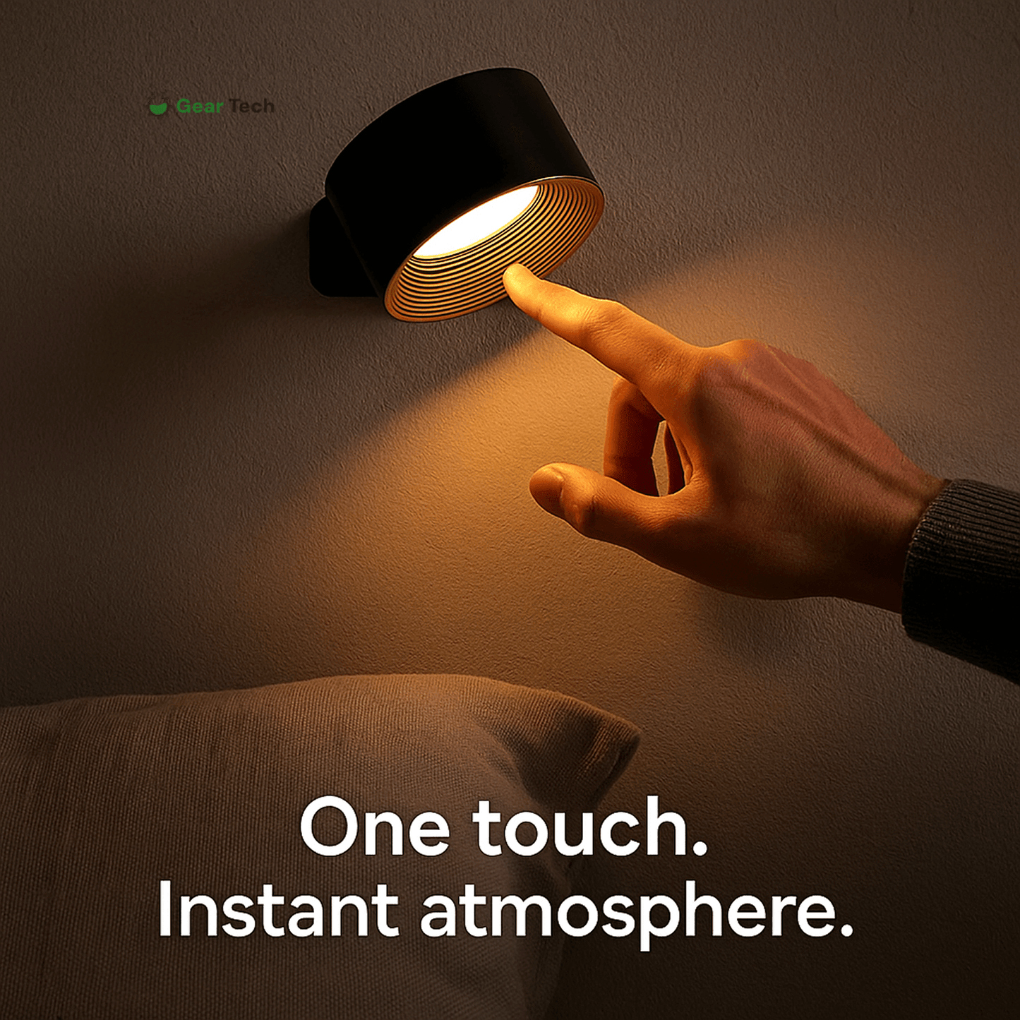Skorter | Wireless Rechargeable 360° Wall Light | Energy-Saving LED, Touch Control & Versatile for Home Lighting