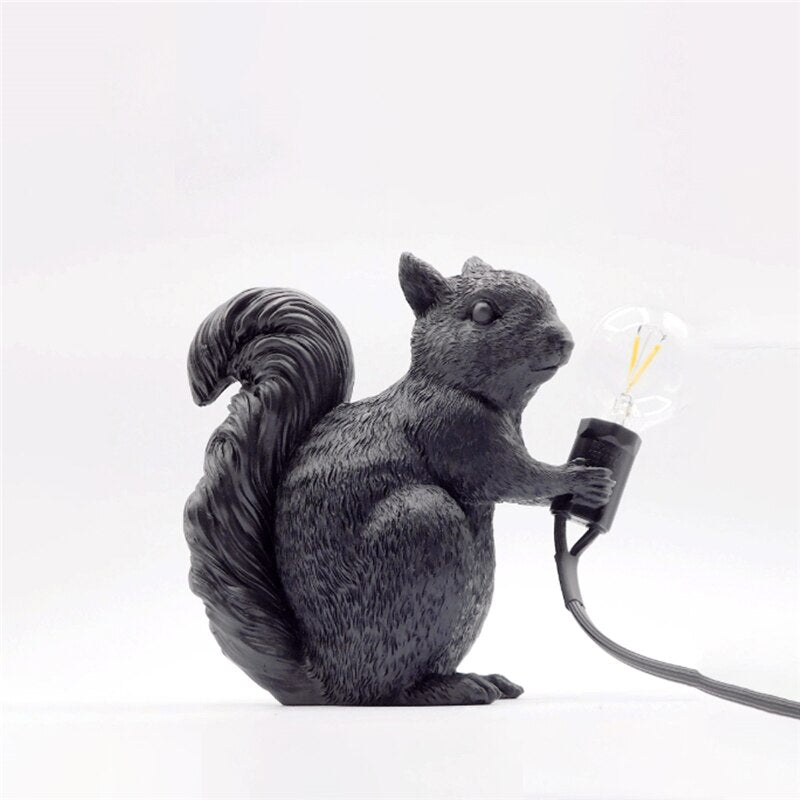 Skorter | SquirrelBright Nordic Squirrel Table Lamp | Designer Decor | LED Mood Light | Perfect for Home