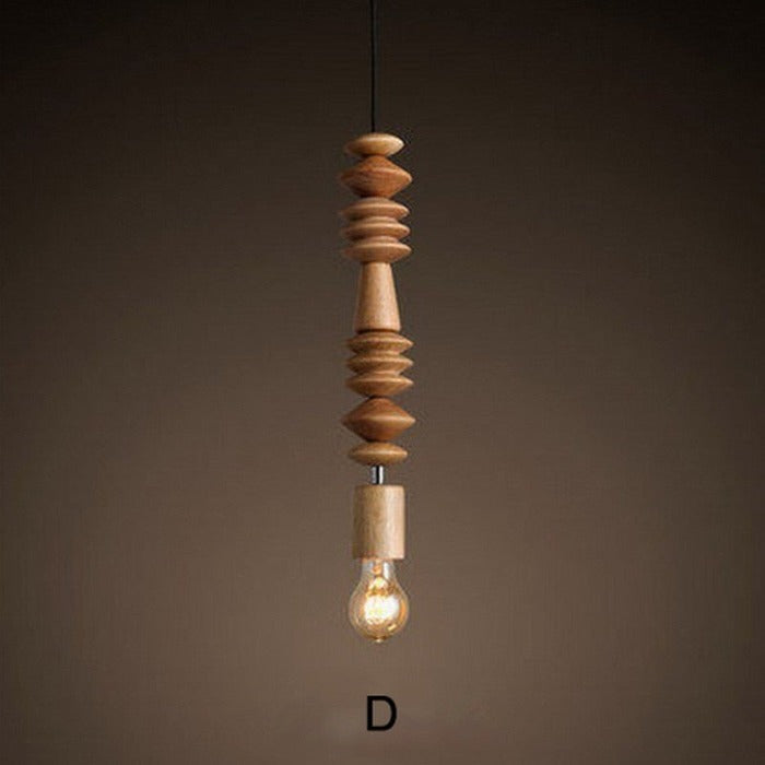 Skorter | Wooden bead pendant lamp